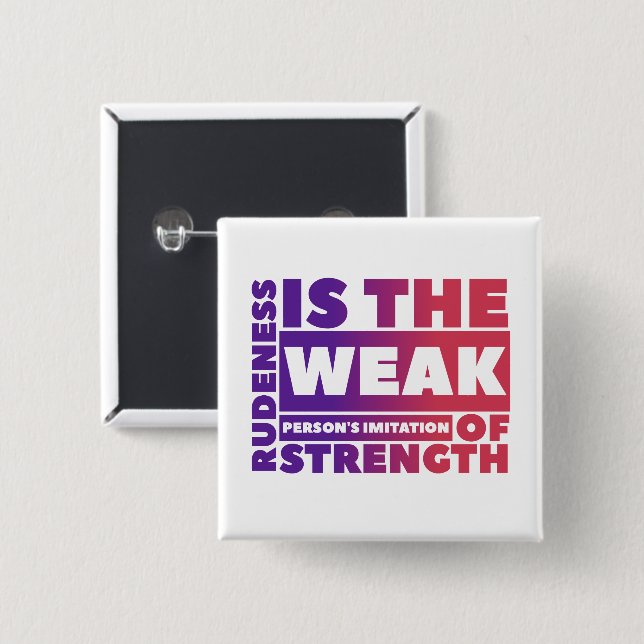 Weak - Square Button (Front & Back)