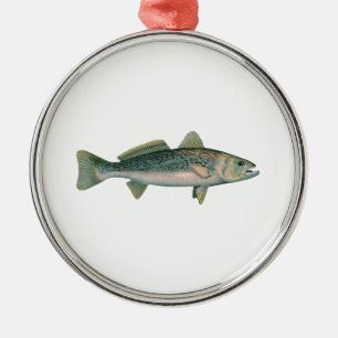 Weakfish - Seatrout - Squeteague Metal Tree Decoration