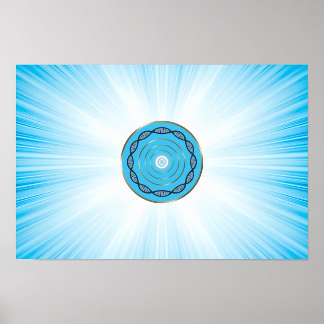 Wealth and happiness manifestation art for poster (Front)