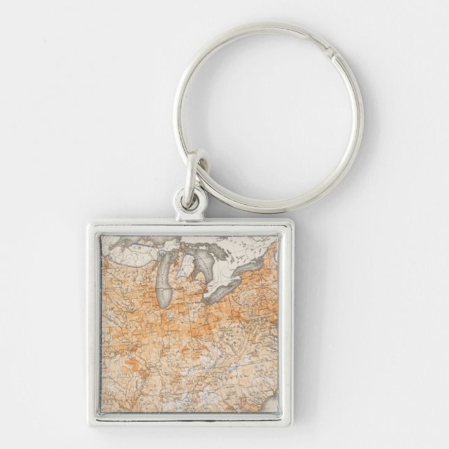 Wealth Distribution, Statistical US Lithograph Key Ring (Front)