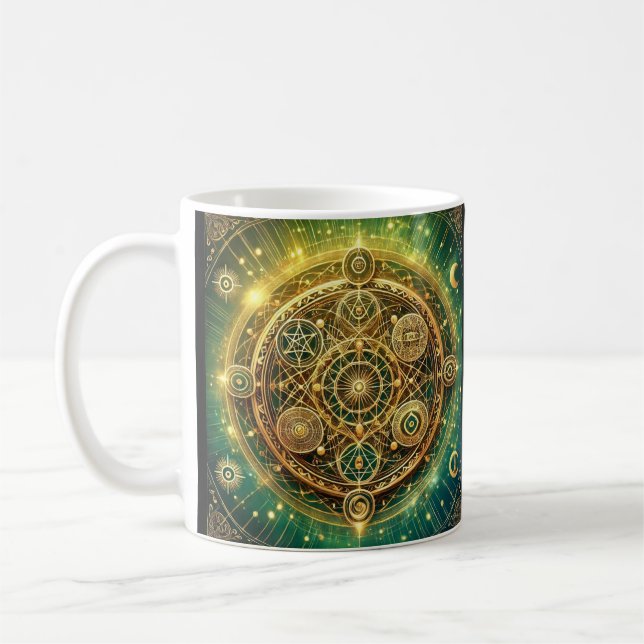 Wealth Flow Sigil Coffee Mug (Left)