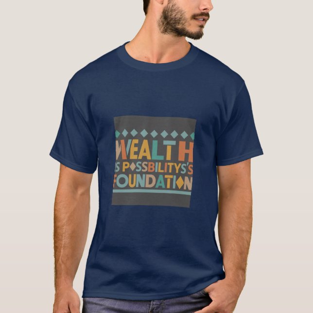 "Wealth is Possibility's Foundation"  T-Shirt (Front)