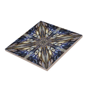 Wealth Of Seed Beading Abstract Pattern Ceramic Tile