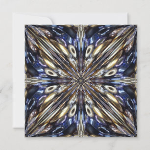 Wealth Of Seed Beading Abstract Pattern Holiday Card