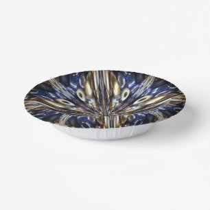 Wealth Of Seed Beading Abstract Pattern Paper Plate
