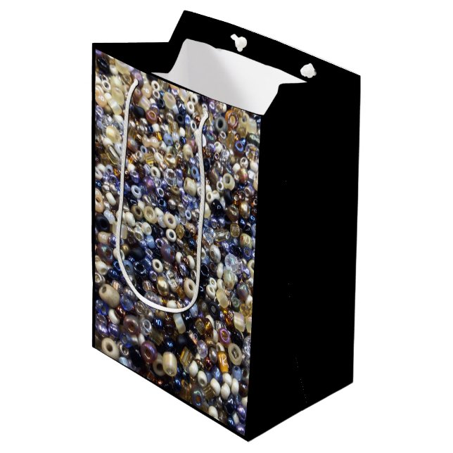 Wealth Of Seed Beading  Medium Gift Bag (Front Angled)