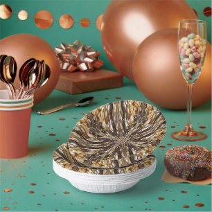 Wealth Of Seed Beads Abstract Pattern Paper Plate