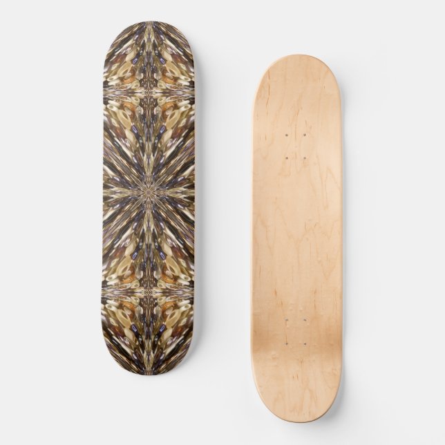 Wealth Of Seed Beads Abstract Pattern  Skateboard (Front)
