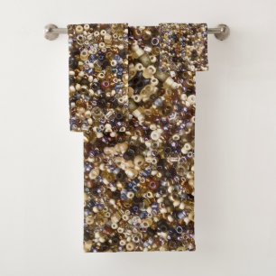 Wealth Of Seed Beads Bath Towel Set