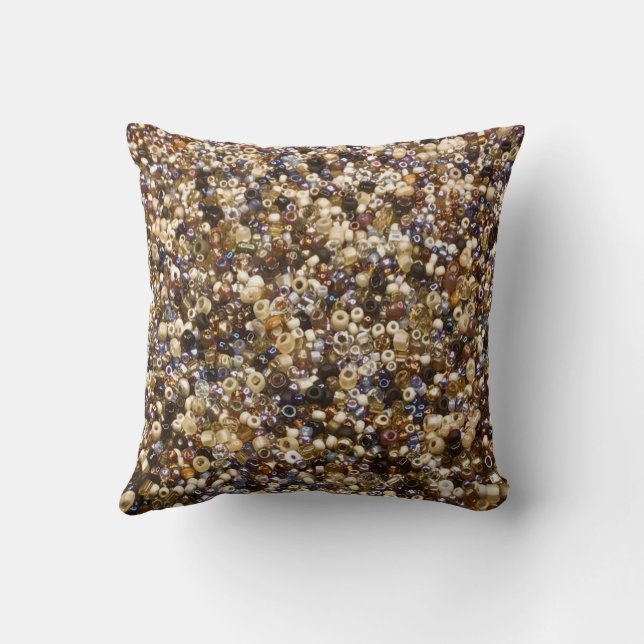 Wealth Of Seed Beads Cushion (Back)