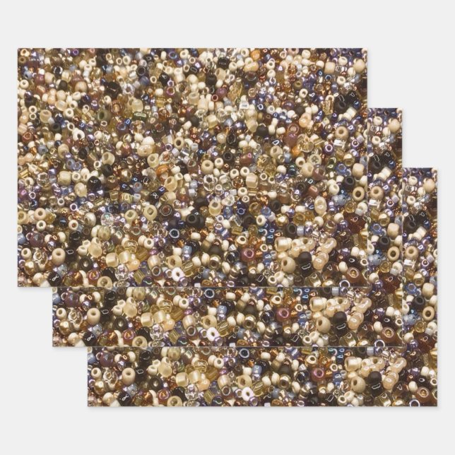 Wealth Of Seed Beads Wrapping Paper Sheet (Set)