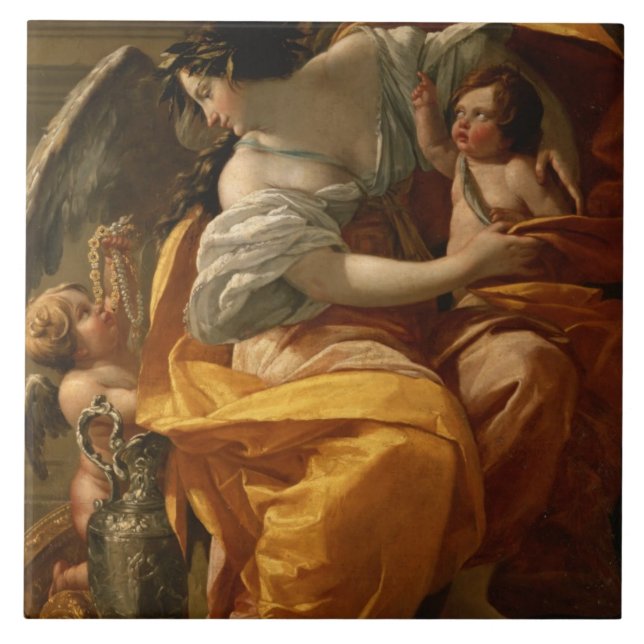 Wealth (oil on canvas) ceramic tile (Front)