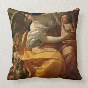 Wealth (oil on canvas) cushion
