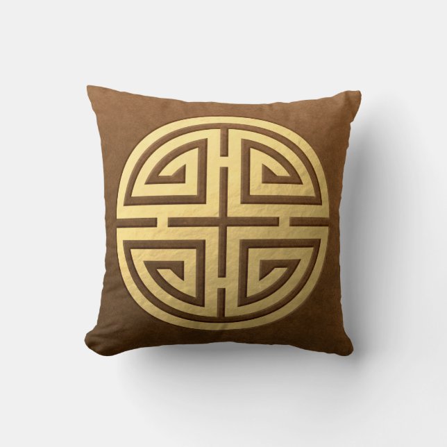 Wealth, Prosperity, Luck and Peace Cushion (Front)