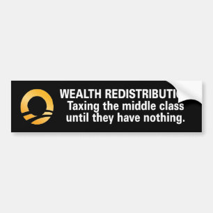 Wealth Redistribution Bumper Sticker