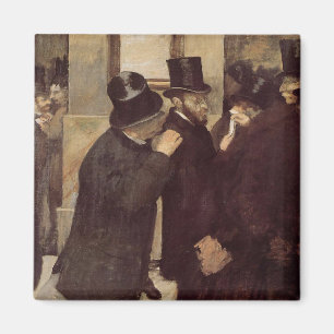 Wealthy Men at the Stock Exchange (by Edgar Degas) Magnet