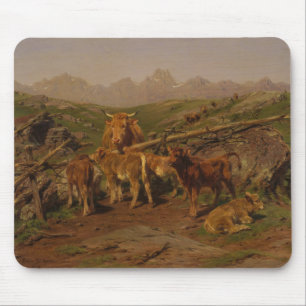 Weaning the Calves (Cattle Farm) Mouse Pad