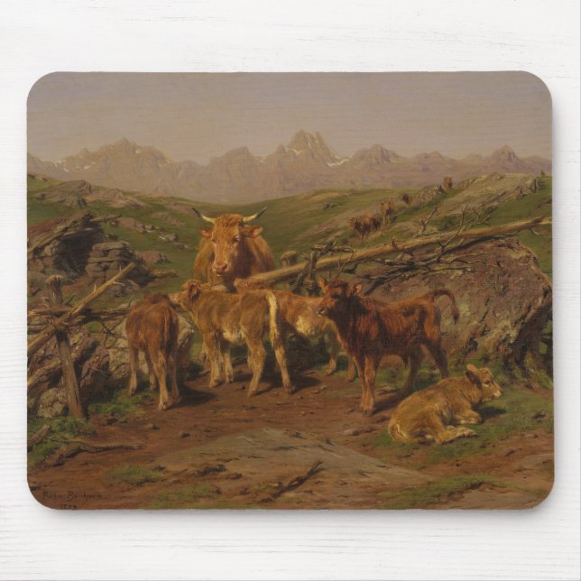 Weaning the Calves (Cattle Farm) Mouse Pad (Front)
