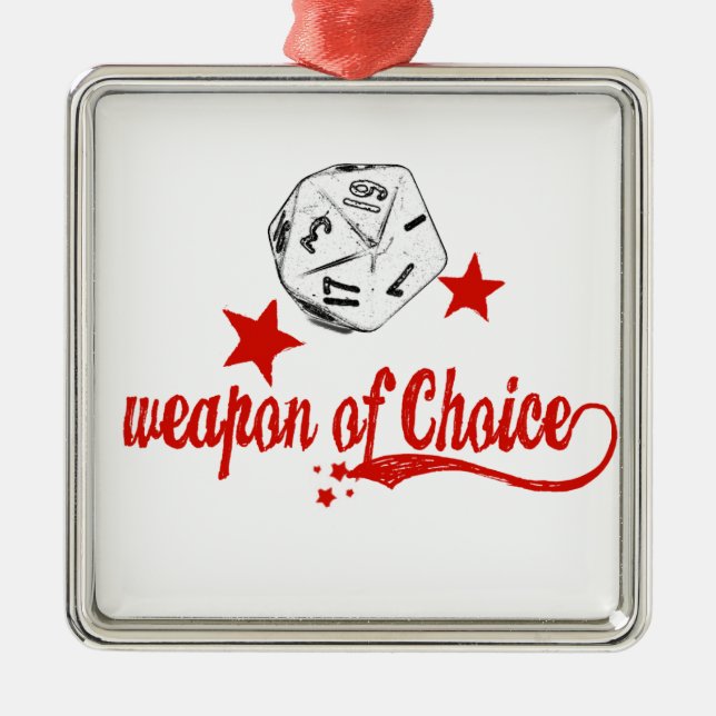 weapon of choice metal tree decoration (Front)