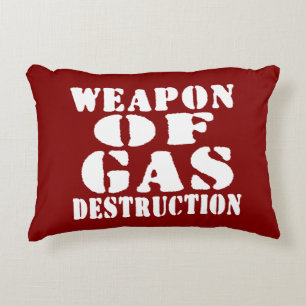 Weapon Of Gas Destruction Decorative Cushion