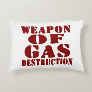 Weapon Of Gas Destruction Decorative Cushion