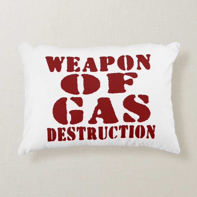 Weapon Of Gas Destruction Decorative Cushion (Front)