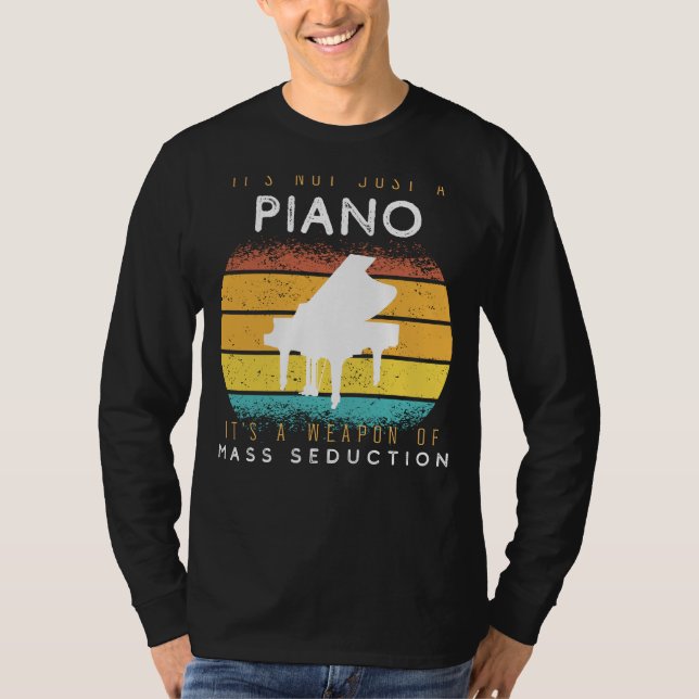 Weapon of Mass Seduction Piano Tee - Playful Keys  (Front)
