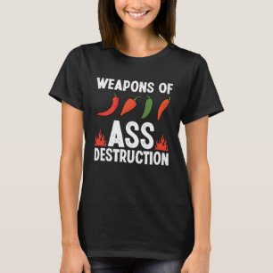Weapons Of Destruction Chilli Head Spicy Food T-Shirt