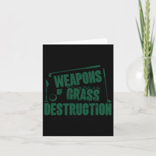 Weapons Of Gr Destruction Funny Golf Clubs Sarcast Card