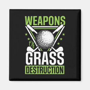 Weapons Of Gr Destruction Funny Golf Clubs Sarcast Magnet