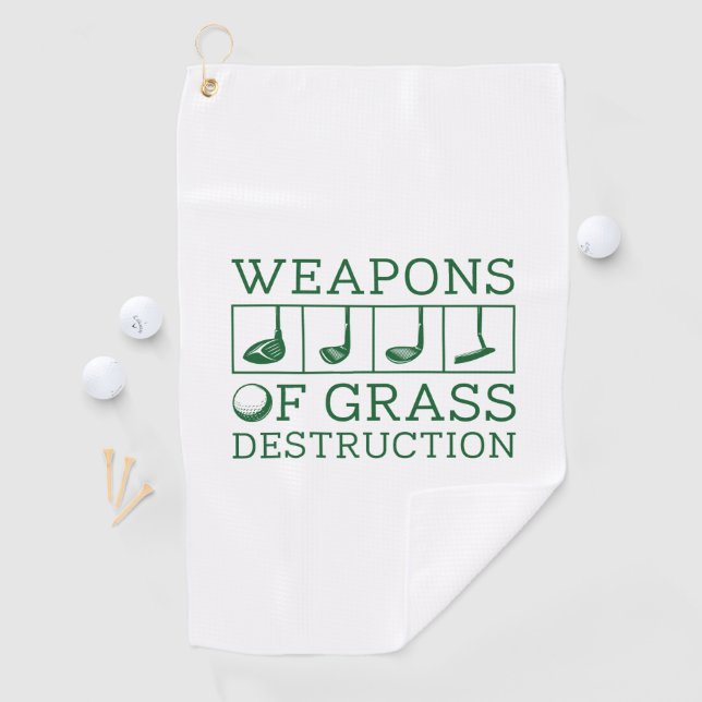 Weapons Of Grass Destruction Golf Towel (InSitu)