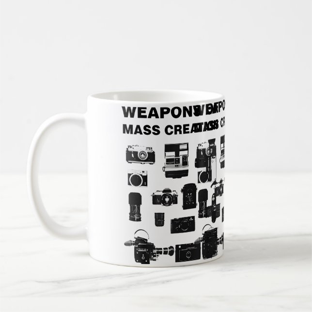 Weapons Of Mass Creation Photography Camera Coffee Mug (Left)