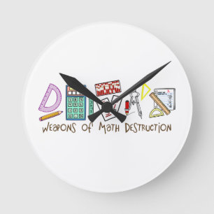 Weapons Of Math Destruction Round Clock