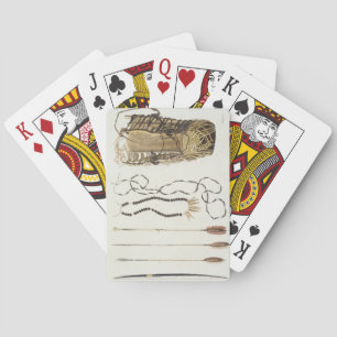 Weapons, tools and jewellery of Puri and Botocudos Playing Cards