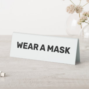 Wear a mask, black and white elegant