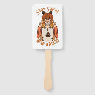 Wear a Mask! Hand Fan