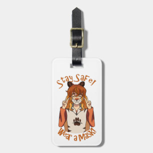Wear a Mask! Luggage Tag