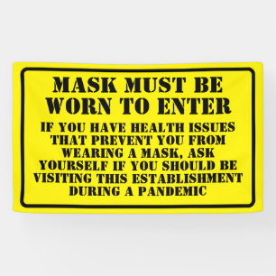 Wear A Mask Message Banner