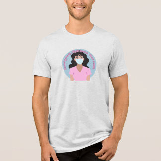 Wear a Mask Pink Style Tri-Blend Shirt