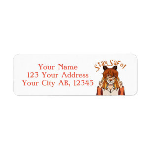 Wear a Mask! Return Address Label