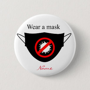 Wear a Mask Thunder_Cove Button