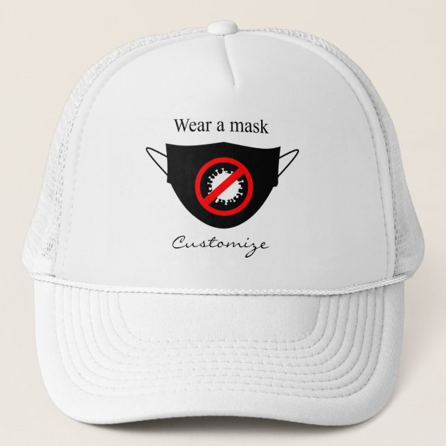Wear a Mask Thunder_Cove Trucker Hat (Front)