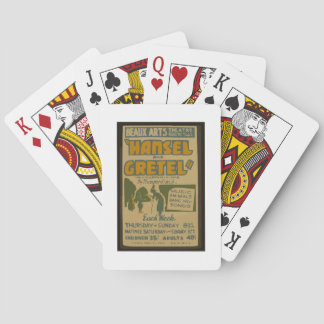 Wear and style entertainment posters of the past playing cards