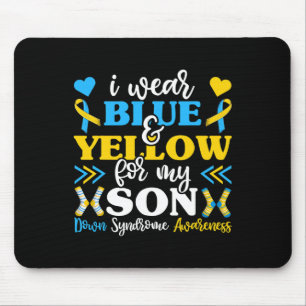 Wear Blue And Yellow For My Son Mum Dad  Mouse Pad