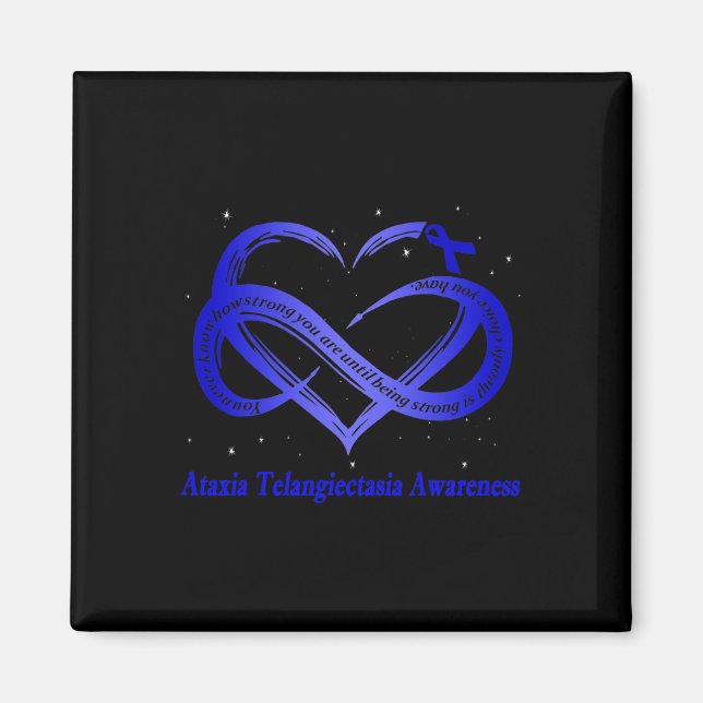 Wear Blue For Ataxia Telangiectasia Awareness Warr Magnet (Front)