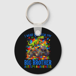 Wear Blue for Big Brother Autism Awareness Key Ring