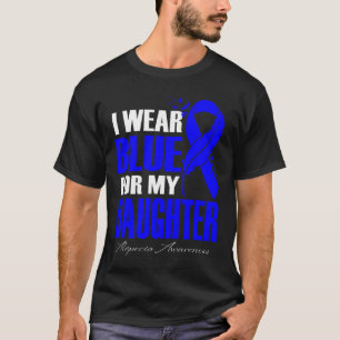 Wear Blue For My Daughter Alopecia Feather T-Shirt