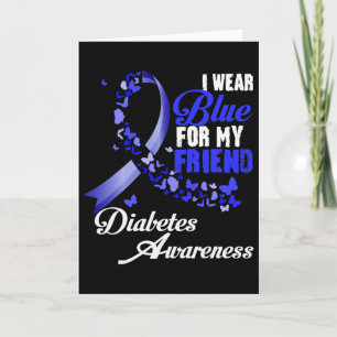 Wear Blue For My Friend T1d Diabetes Awareness Blu Card