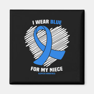 Wear Blue For My Niece Alopecia Awareness  Magnet