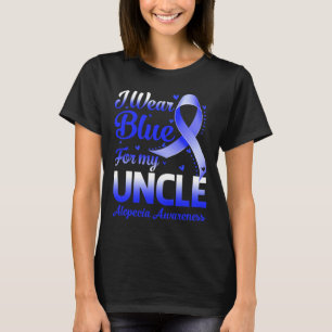 Wear Blue For My Uncle Alopecia Awareness  T-Shirt